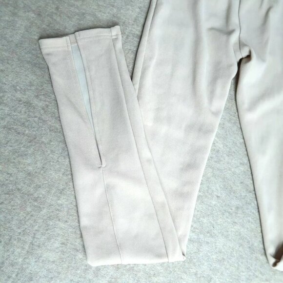 Adika Slit Bottom Panta Pull On Beige Tan Slim Stretch Polyester Women's Small - Picture 4 of 8